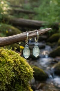NATURAL AQUAMARINE GEMSTONE EARRINGS
