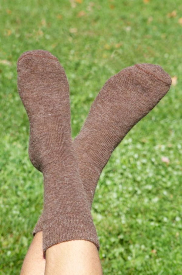 Pinnacle Baby Alpaca Brown Casual Classic Socks