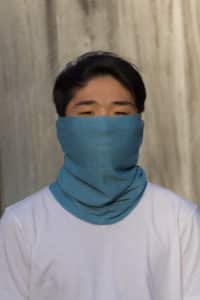 Baby Alpaca Neck Gaiter in Sky Blue