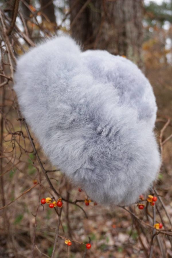 Pure Baby Alpaca Grey Fur Hat