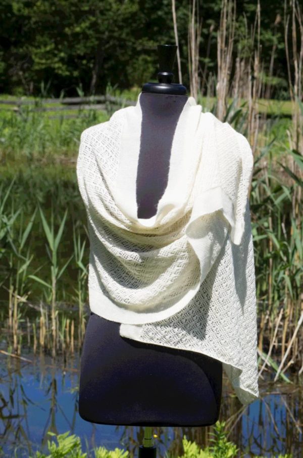 Pure Baby Alpaca Lace Shawl in Natural Colors