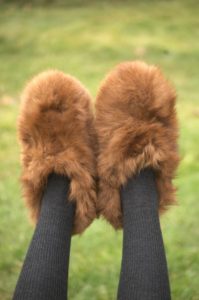 Luxury Pure Suri Alpaca Slippers