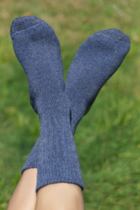 Extreme Performance Alpaca Socks In Denim Blue
