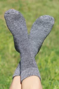 Extreme Performance Alpaca Socks In Silver Grey