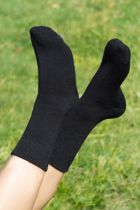 73% Pure Casual Classic Alpaca Socks In Black