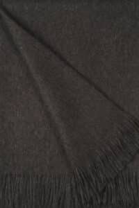 Pure Baby Alpaca Sofa Throw In Chocolate Brown