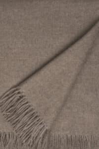 Pure Baby Alpaca Sofa Throw In Rose Grey