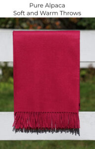 Shop our alpaca blankets and throws in many colors