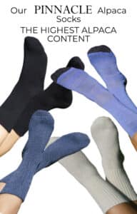 Shop our brand of alpaca socks for men and women