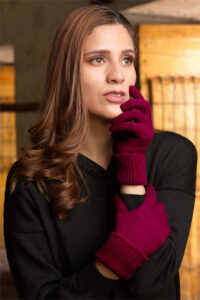 100% Pure Baby Alpaca Gloves For Women