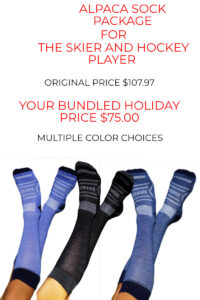 Big Savings on our Alpaca Ski Socks and Hockey Socks Bundle