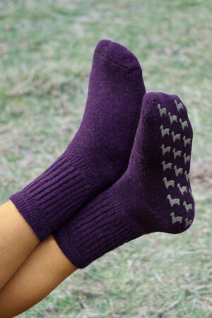 Non-Binding Alpaca Slipper Socks