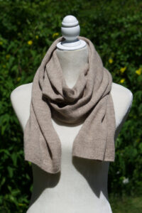 100% Baby Alpaca Supremely Soft Scarf In Sand