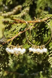 Pearl Hoop Earrings
