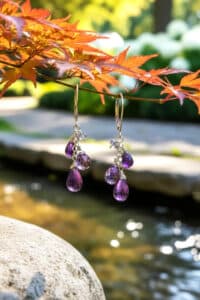 AMETHYST TANZANITE EARRINGS