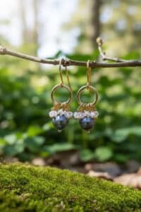 Blue Pearl Earrings
