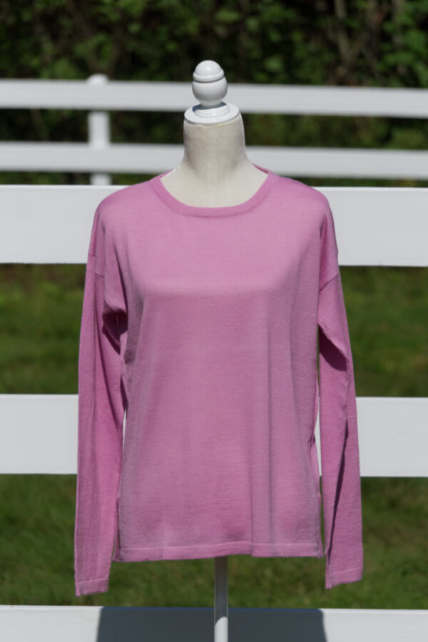 Women's Royal Alpaca Pullover in Pink Orchid