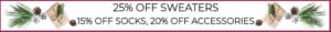 Sale 25% Off Alpaca Sweaters, 15% Off Alpaca Socks, 20% Off Alpaca Accessories