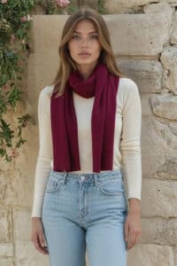 Our scarves are knit from 100% Premium Baby Alpaca Fiber for Extreme Softness, and are available in many colors. Shop 100% Alpaca Scarves and Neck Gaiters.