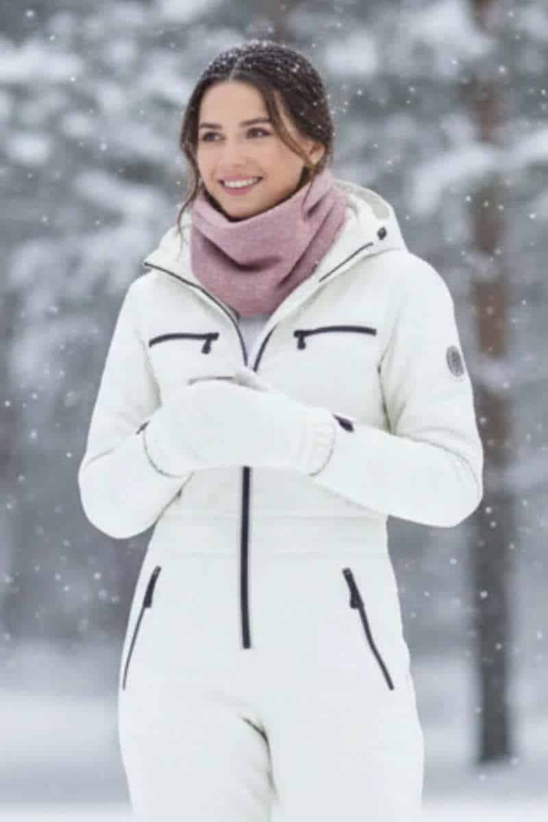 100% PURE BABY ALPACA NECK GAITER IN ROSE QUARTZ