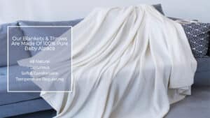 Mt. Caesar Alpacas Blankets and Throws are Made Of 100% Baby Alpaca Fiber