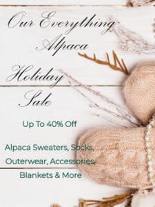 Everything Alpaca Holiday Sale, up to 40% Off Site Wide