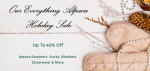 Everything Alpaca Holiday Sale, up to 40% Off Site Wide