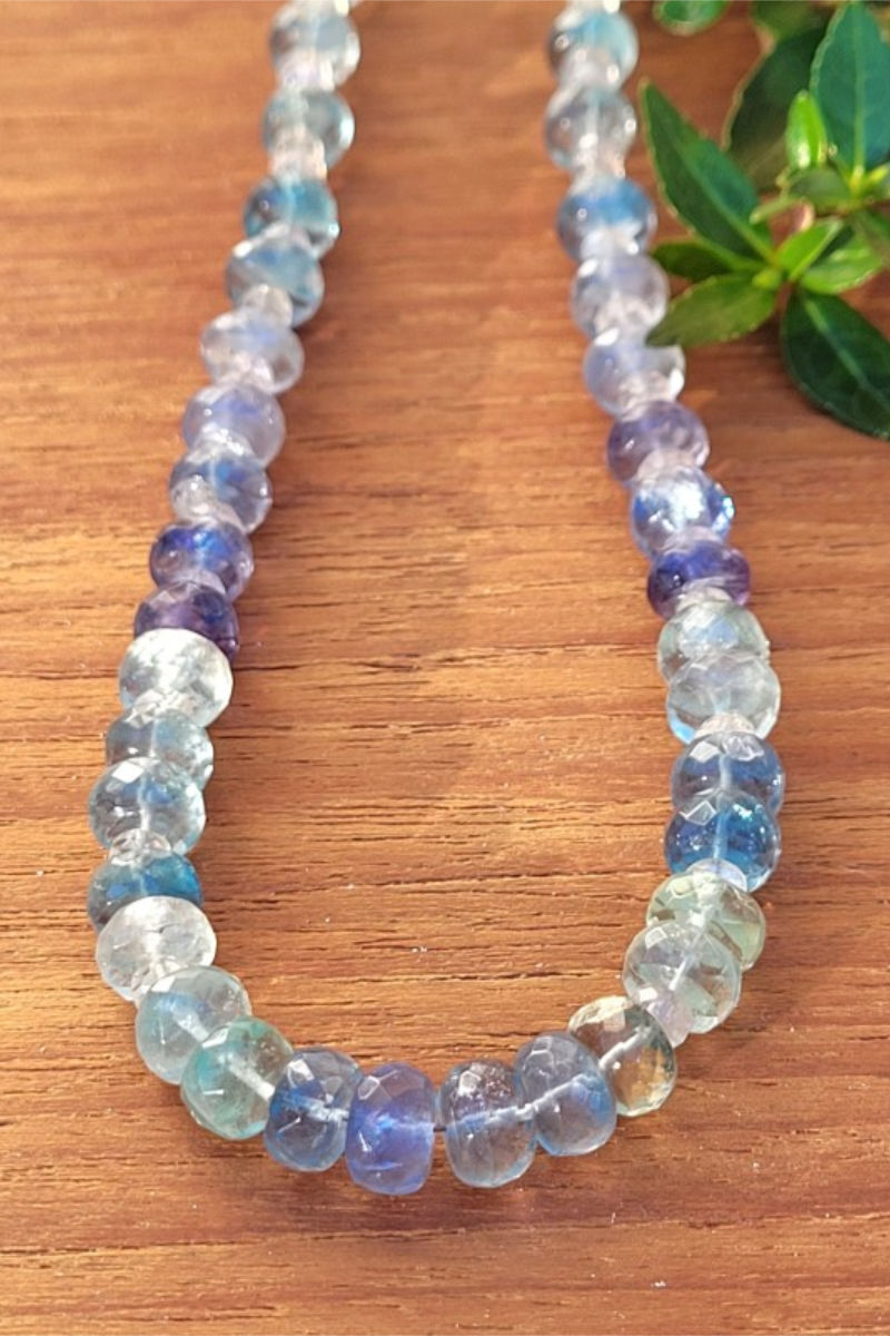 Fluorite And Moonstone Necklace Mt Caesar Alpacas