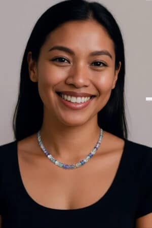 Fluorite And Moonstone Necklace