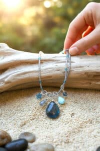 MOSS AQUAMARINE NECKLACE