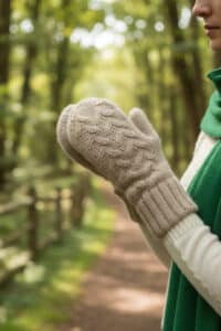 Baby alpaca mittens made of 100% Pure Baby Alpaca yarn with no synthetics for ultimate warmth.