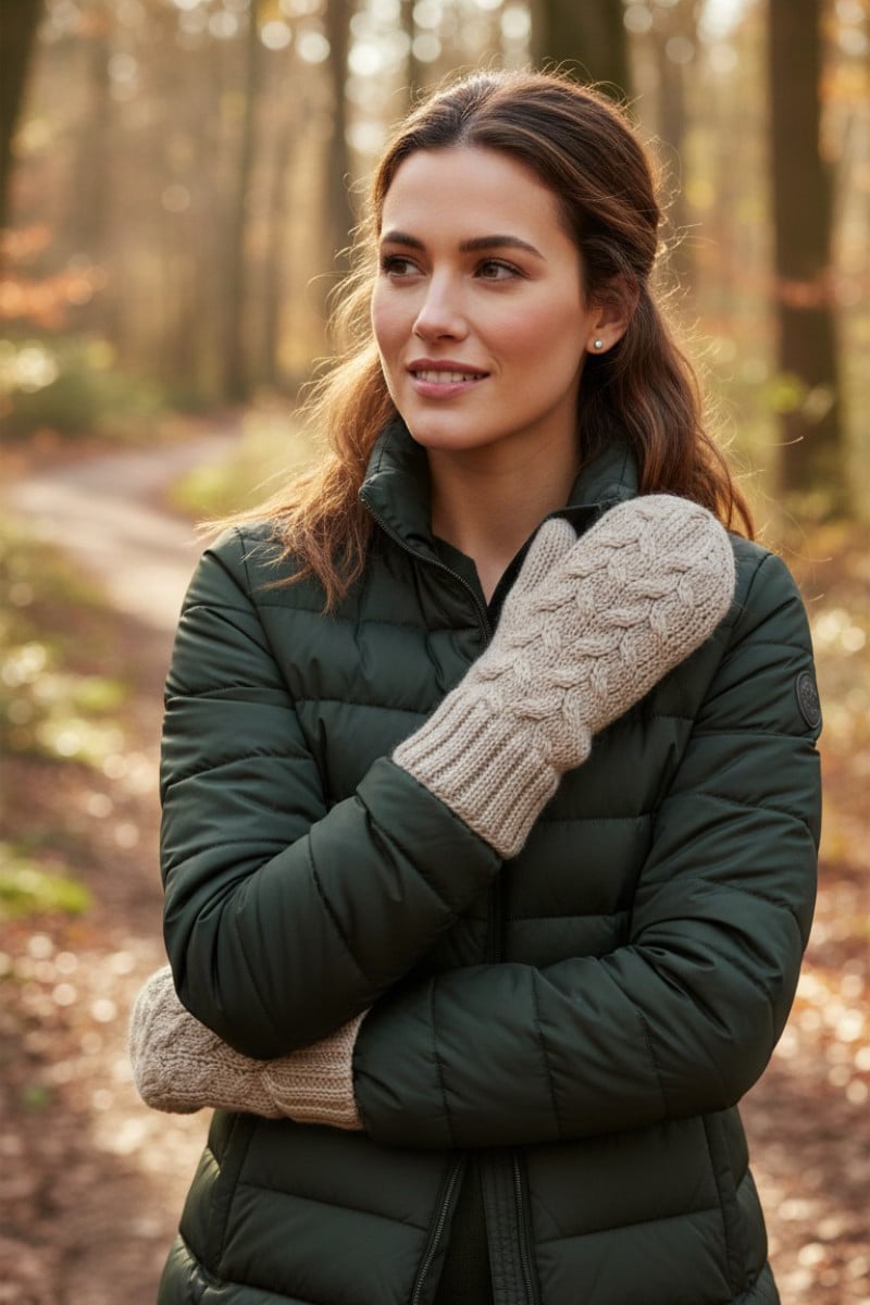 Baby alpaca mittens made of 100% Pure Baby Alpaca yarn with no synthetics for ultimate warmth.