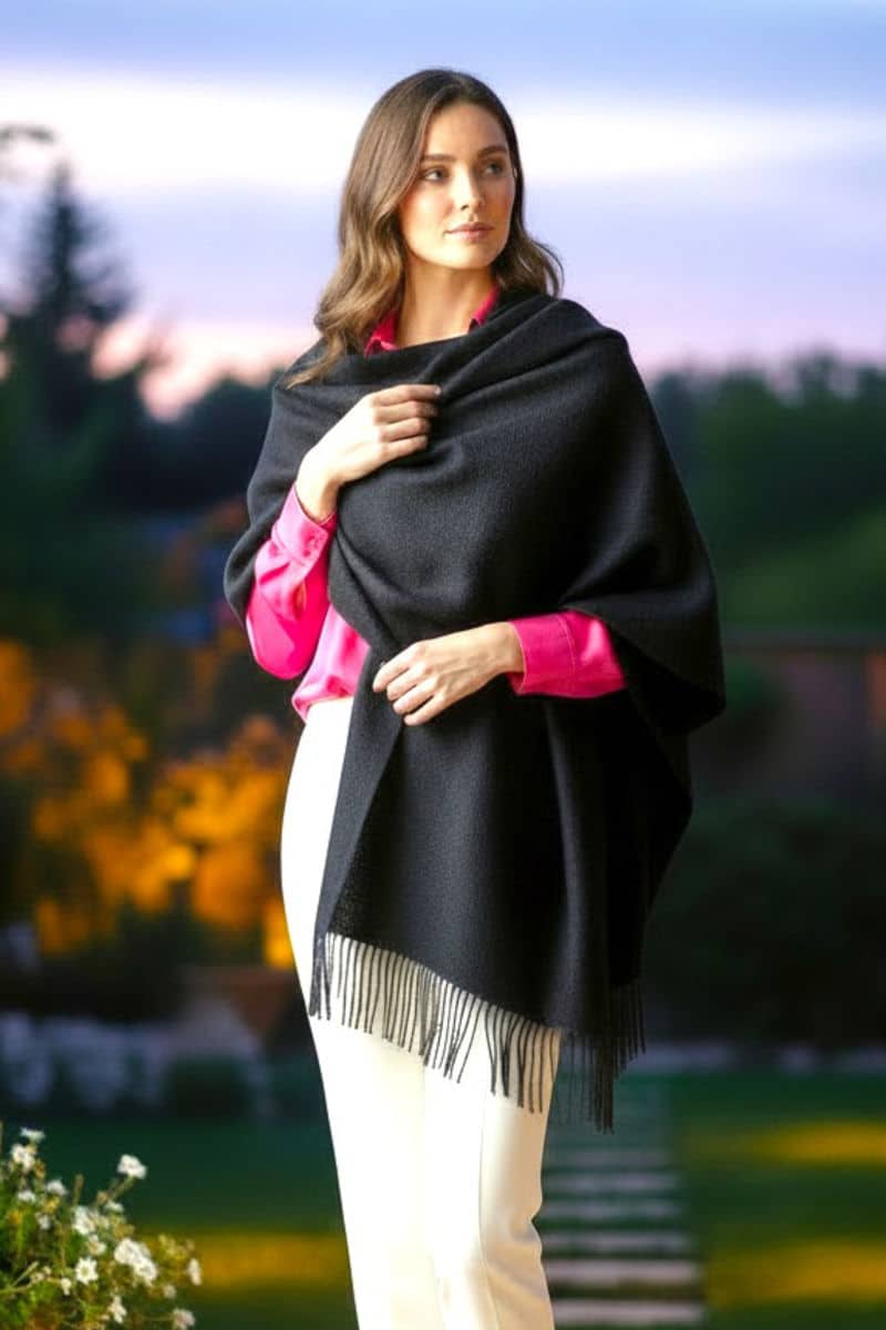 100% Pure Baby Alpaca Luxury Woven Wrap - Image 2