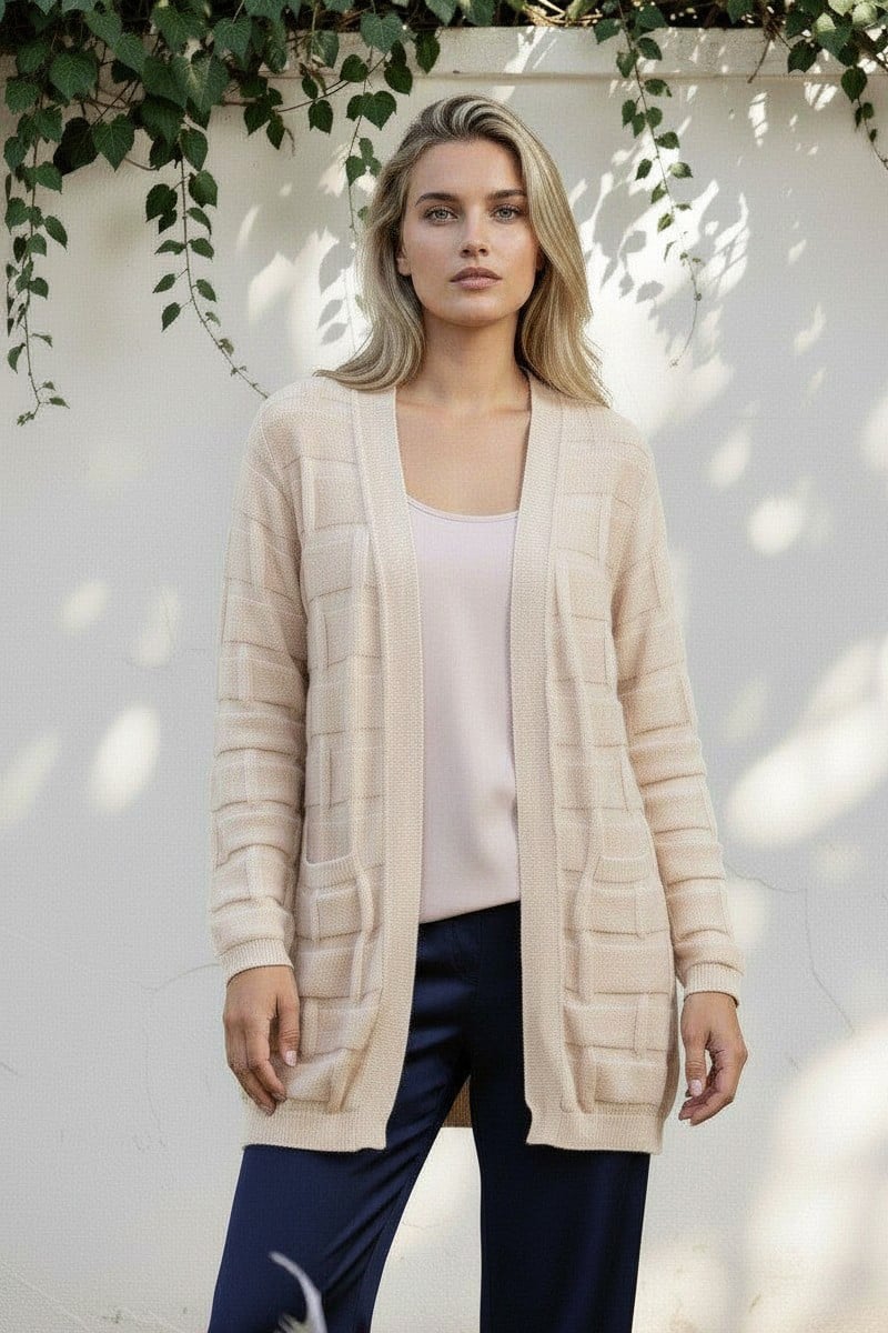 Our City Cardigan is made from 100% pure baby alpaca with a clean modern design and perfect weight for three season wear and for cooler evenings out on the town.