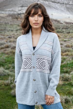 Pure Alpaca Aztec Cardigan