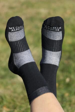 Made In The USA Alpaca Everyday Socks - Available in Ivory and Black