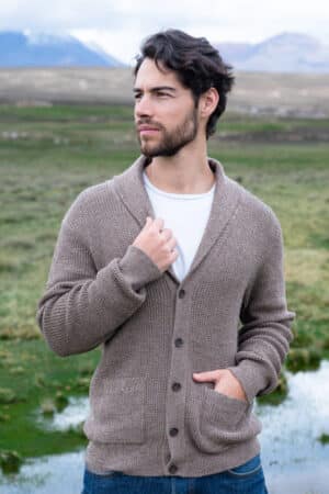 Men's Baby Alpaca Super Soft Button Down