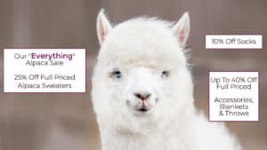 Mt. Caesar Alpacas All Alpaca products on sale up to 40% off.