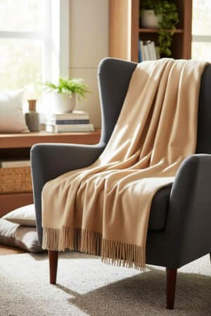 100% PURE BABY ALPACA SOFA THROW
