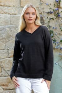 100% Pure Baby Alpaca Women's Hi-Lo VNeck
