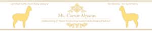 Mt. Caesar Alpacas Certified 100% Pure Baby Alpaca Content. No Blends. No Synthetics