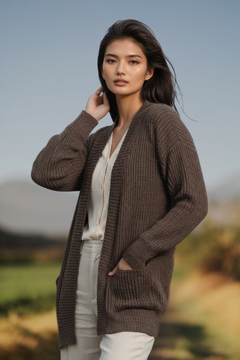 Women's 100% Pure Baby Alpaca Cardigans and Pullovers. No synthetics ever.