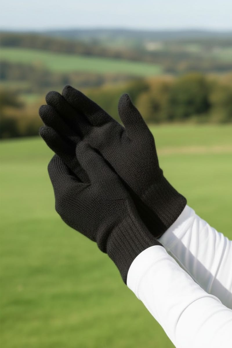 Men's Black 100% Pure Alpaca Super Warm Gloves